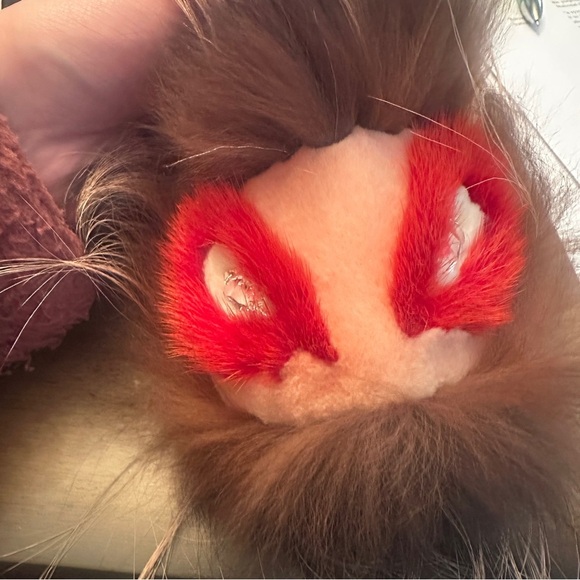 Furry Fur Yang Bag Bug Keychain Pom Pom - Picture 9 of 9